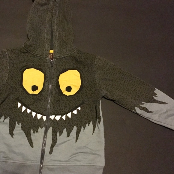 Boyz Wear Other - Boys Monster Hoodie Zipper Jacket